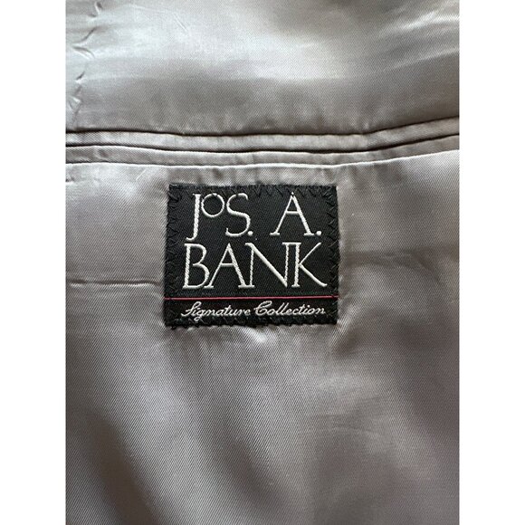 Jos. A. Bank Gordon Wool Black White Houndstooth Blazer 2-Button Lined Size 42L - Picture 7 of 7